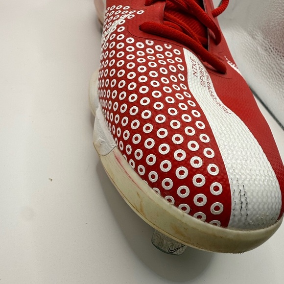 Nike Force Zoom Trout 7 Elite Baseball Cleats Red White Metal Spikes Men’s Sz 13 - Picture 14 of 15